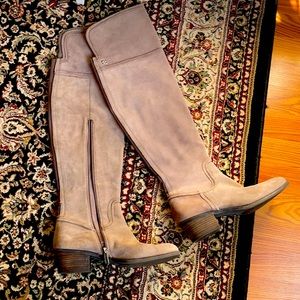 Over the Knee Taupe Boot